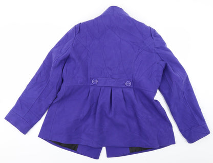 Marks & Spencer Womens Blue   Overcoat Coat Size 16