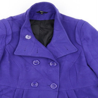 Marks & Spencer Womens Blue   Overcoat Coat Size 16