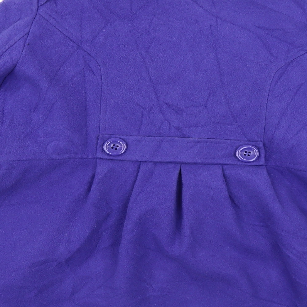 Marks & Spencer Womens Blue   Overcoat Coat Size 16