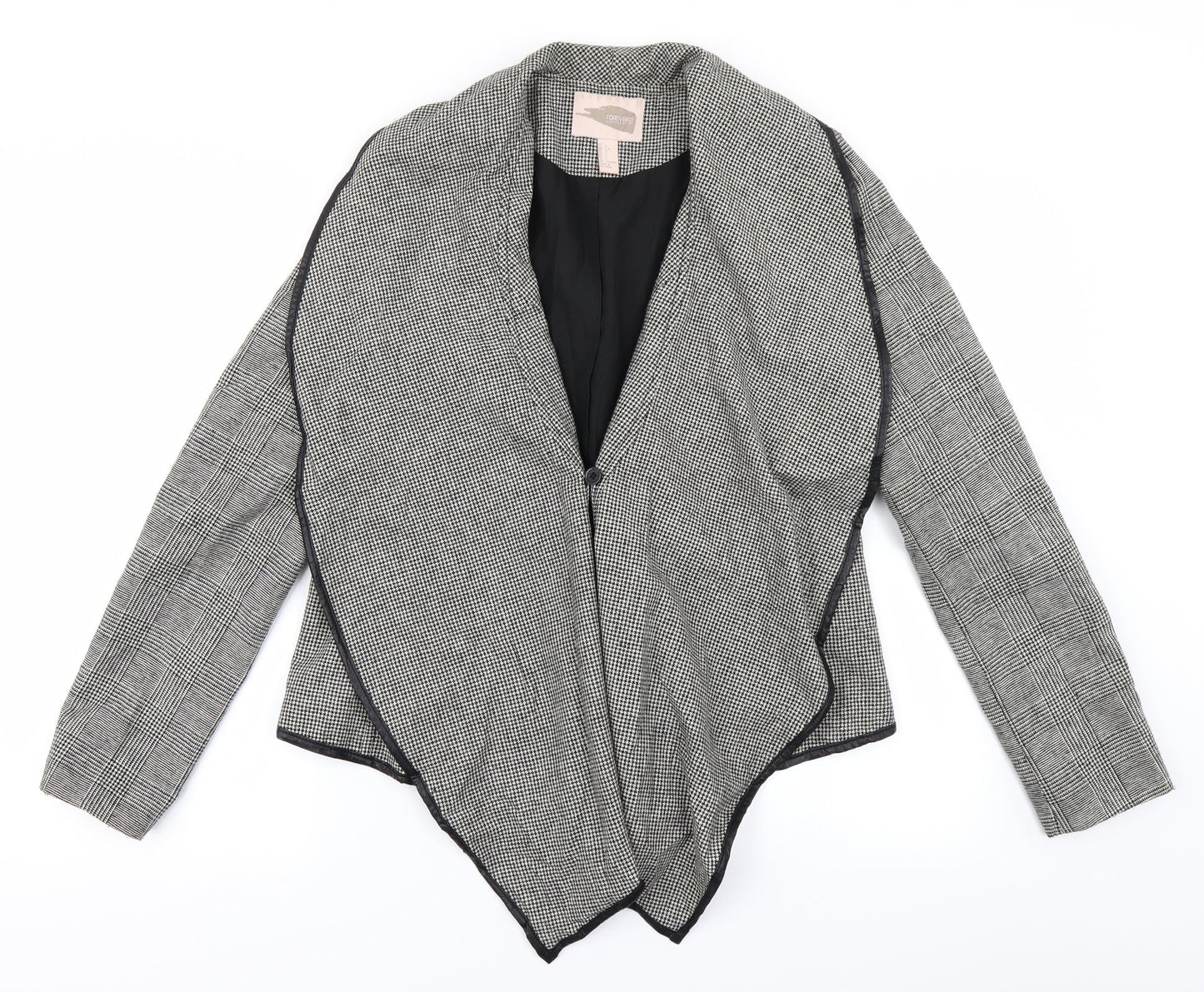 Womens UK Size L FOREVER 21 Black Jacket