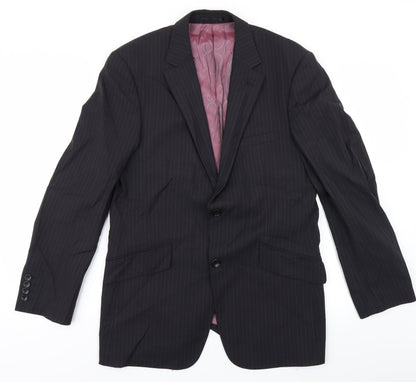 Mens UK Size 38 REMUS Regular Black Suit Jacket