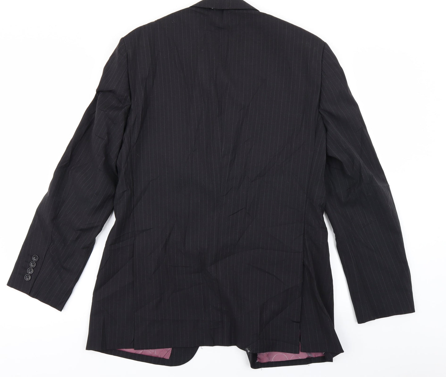 Mens UK Size 38 REMUS Regular Black Suit Jacket
