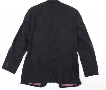 Mens UK Size 38 REMUS Regular Black Suit Jacket