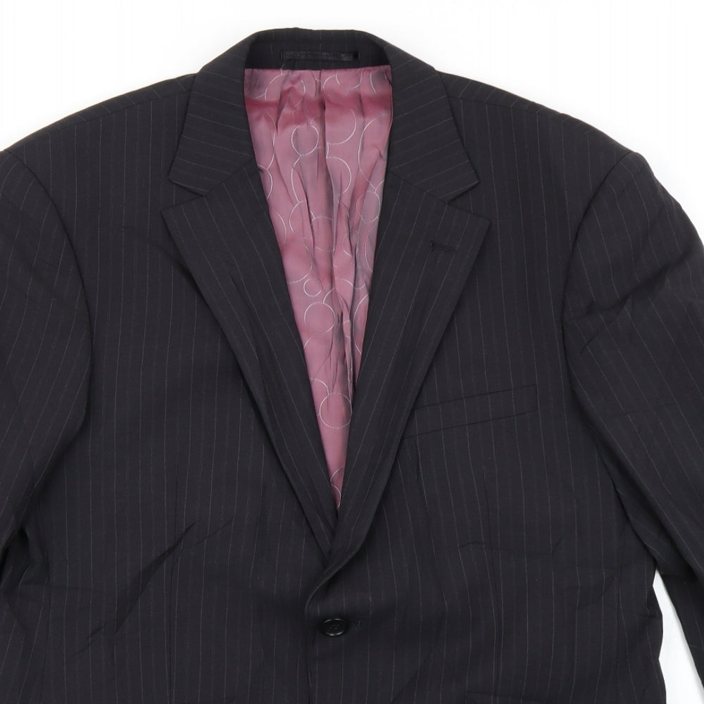 Mens UK Size 38 REMUS Regular Black Suit Jacket