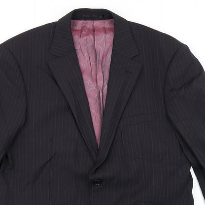 Mens UK Size 38 REMUS Regular Black Suit Jacket