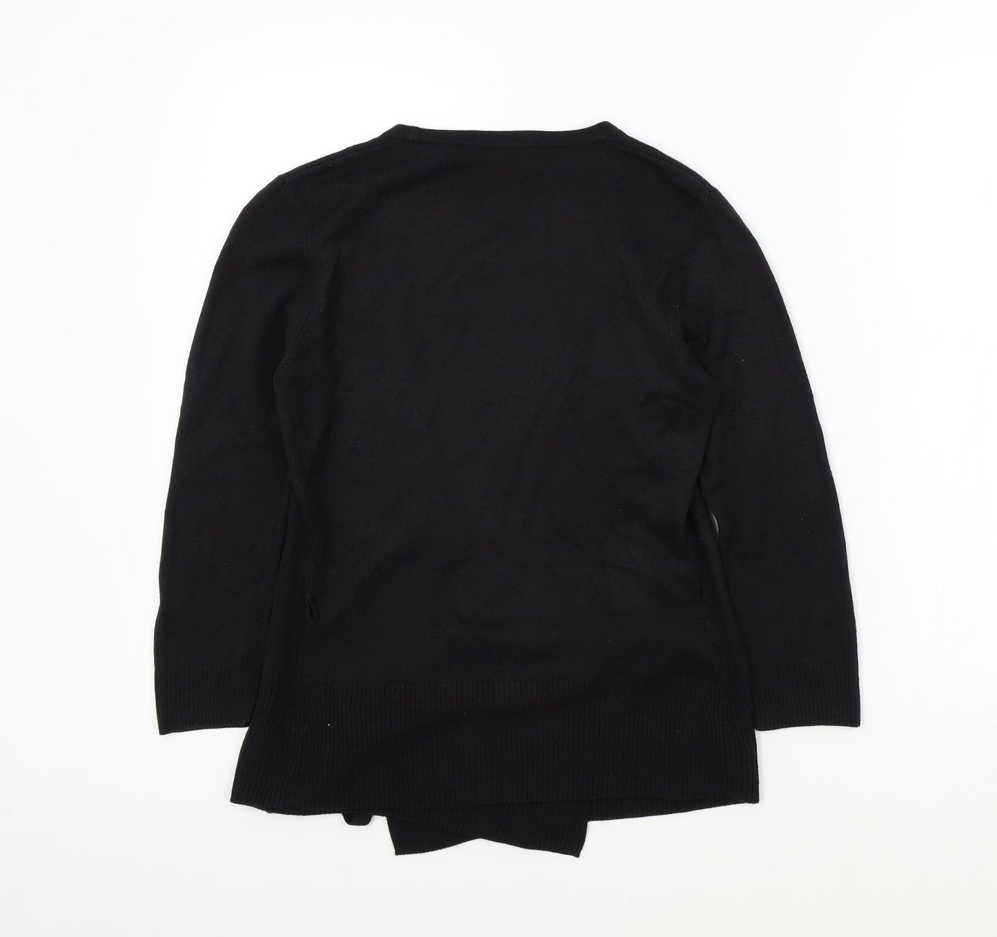 Womens UK Size 8 M&S Black Cardigan Jumper