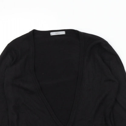 Womens UK Size 8 M&S Black Cardigan Jumper