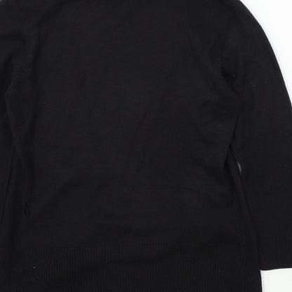 Womens UK Size 8 M&S Black Cardigan Jumper