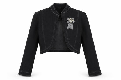 Womens UK Size 42 Preworn Black Jacket
