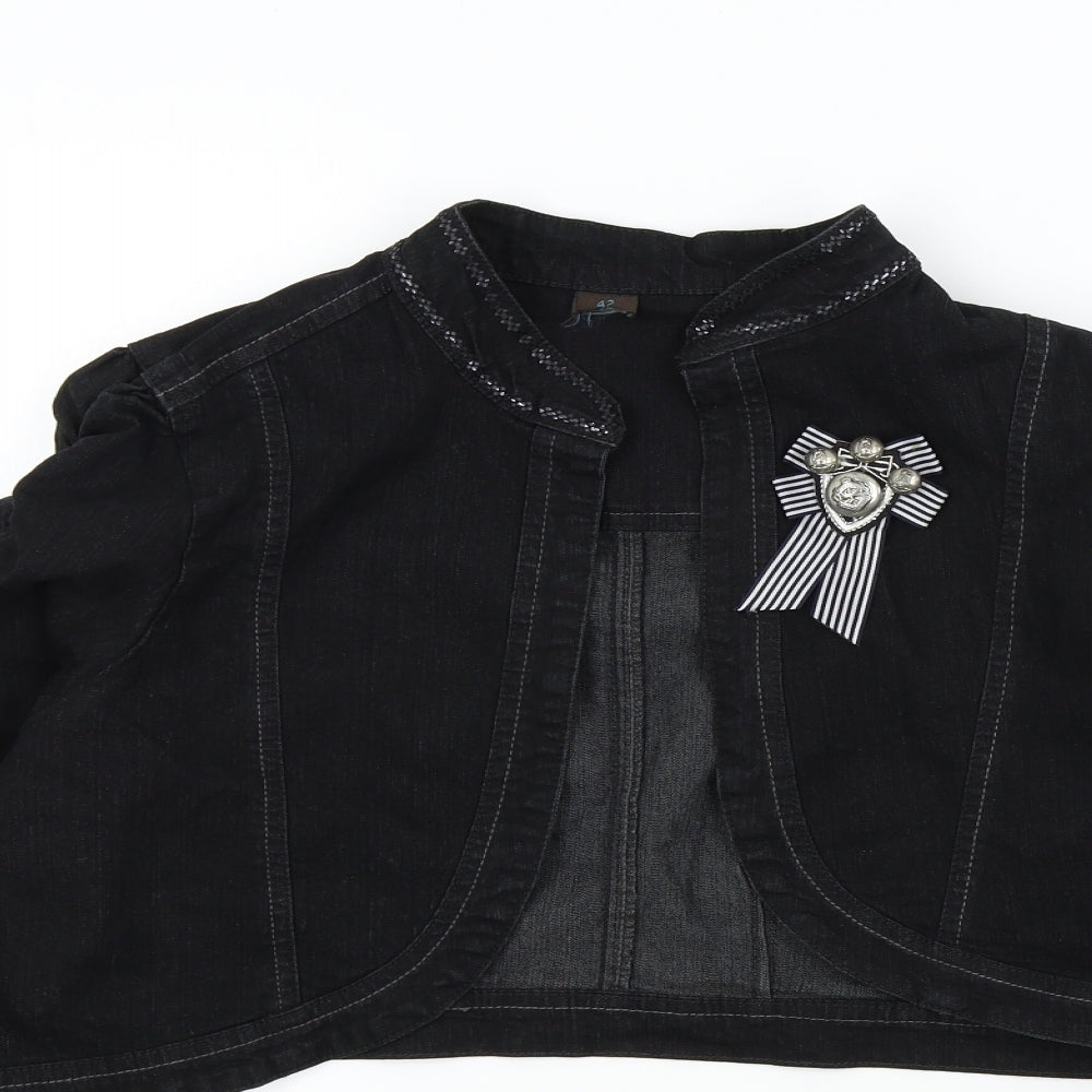 Womens UK Size 42 Preworn Black Jacket
