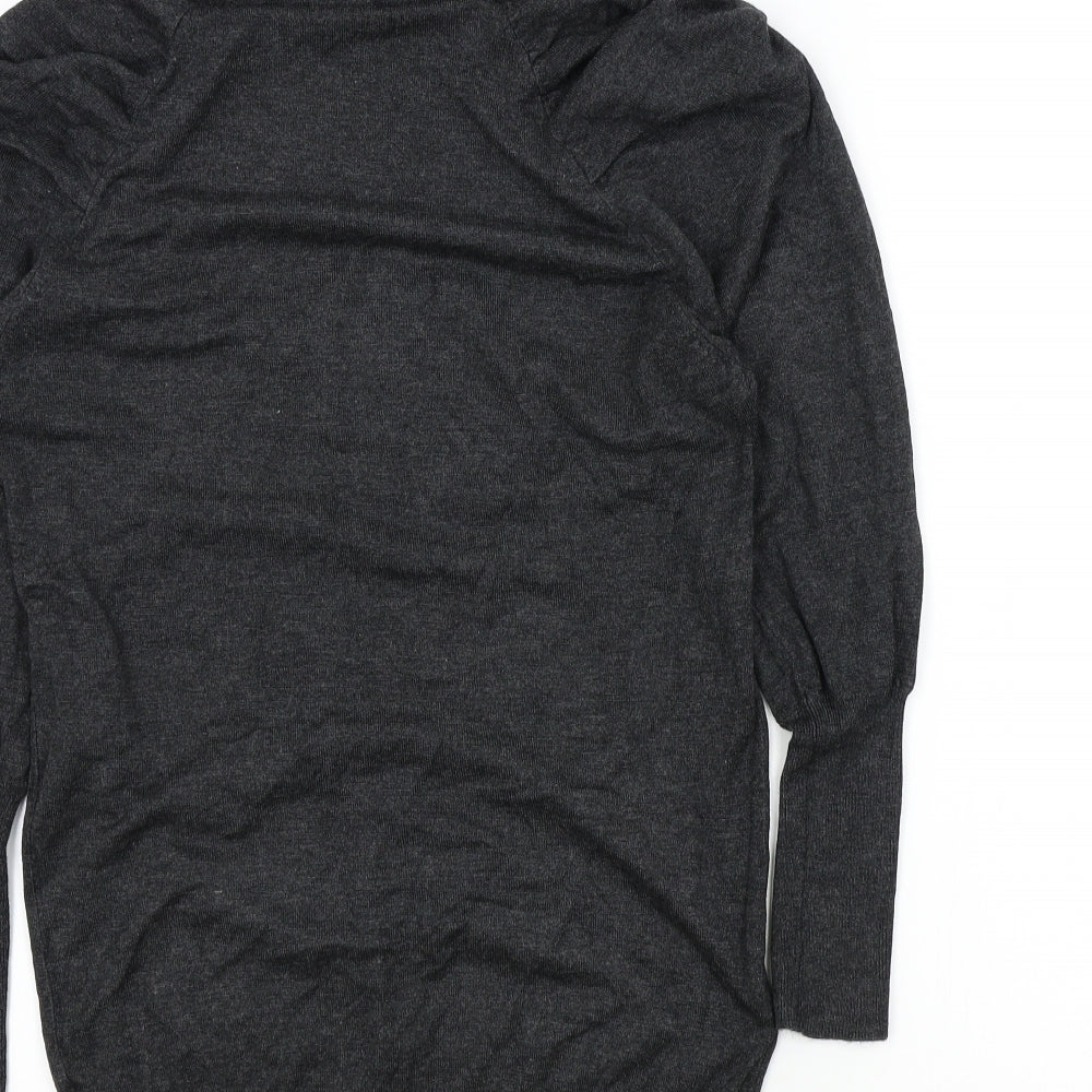 Womens UK Size S Preworn Grey Pullover Jumper