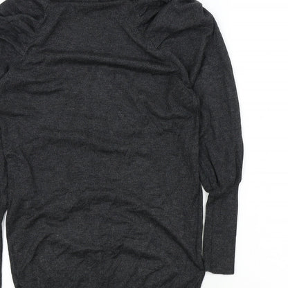 Womens UK Size S Preworn Grey Pullover Jumper