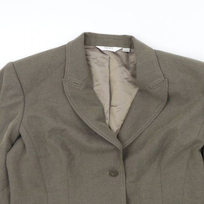NEXT Womens Brown Colourblock  Jacket Blazer Size 14