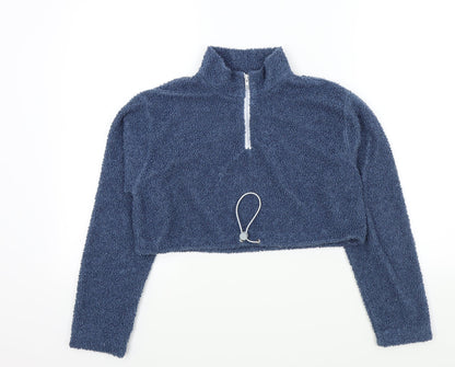 SheIn Girls Blue Colourblock  Pullover Jumper Size 14 Years