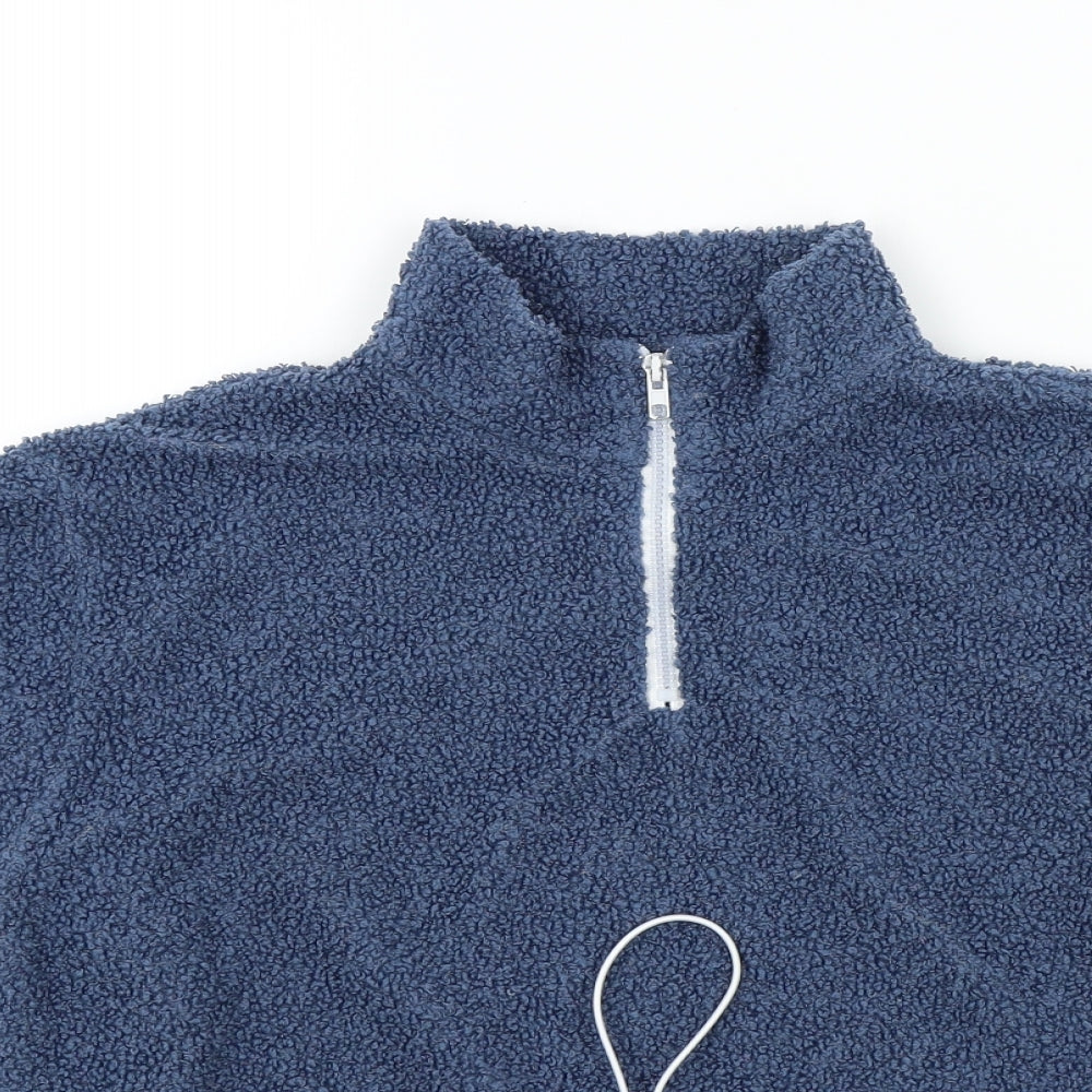 SheIn Girls Blue Colourblock  Pullover Jumper Size 14 Years