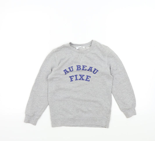 Abcd R Boys Grey   Pullover Jumper Size 8 Years
