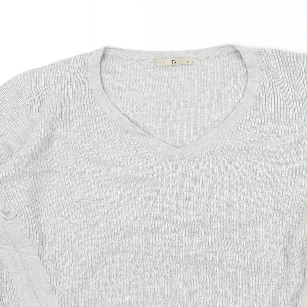 TU Womens Grey   Pullover Jumper Size 12