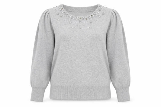 Womens UK Size M Monsoon Grey Pullover Jumper