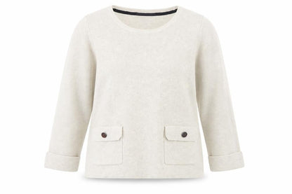 Womens UK Size 12 M&S Beige Pullover Jumper