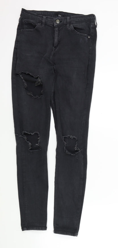Topshop Womens Black   Skinny Jeans Size 30 L29 in