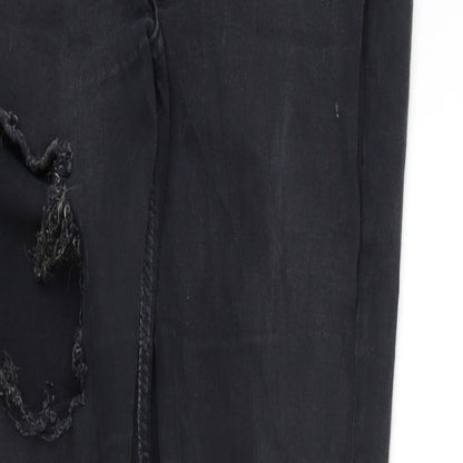 Topshop Womens Black   Skinny Jeans Size 30 L29 in