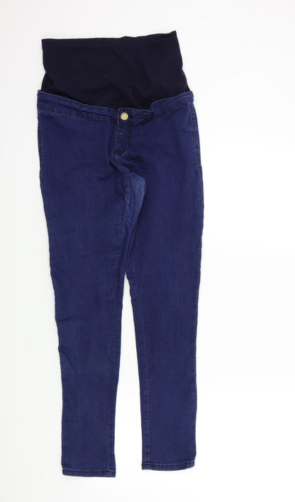 Womens UK Size 12 Preworn Regular Fit Straight Blue Jeans