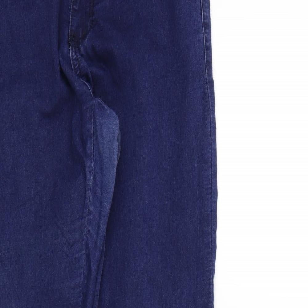 Womens UK Size 12 Preworn Regular Fit Straight Blue Jeans