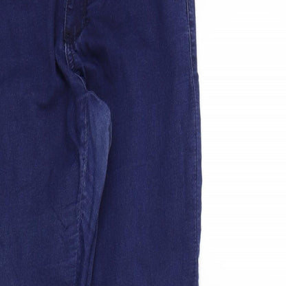 Womens UK Size 12 Preworn Regular Fit Straight Blue Jeans