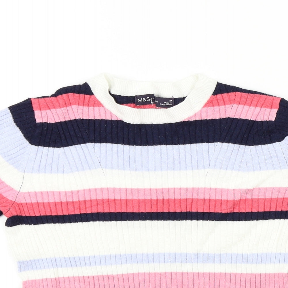 Womens UK Size 10 M&S Multicoloured Pullover Jumper