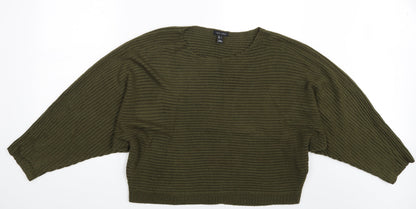 Womens UK Size L New Look Green Pullover Jumper