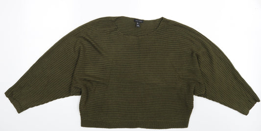 Womens UK Size L New Look Green Pullover Jumper
