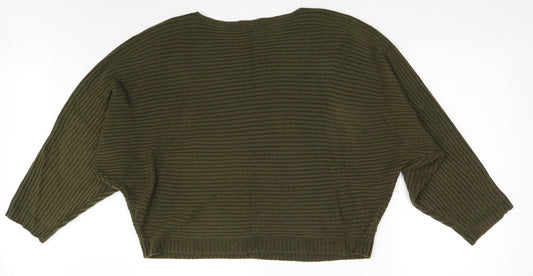 Womens UK Size L New Look Green Pullover Jumper