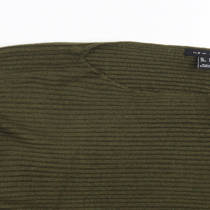 Womens UK Size L New Look Green Pullover Jumper