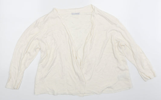 Classic Womens Ivory   Cardigan Jumper Size 16