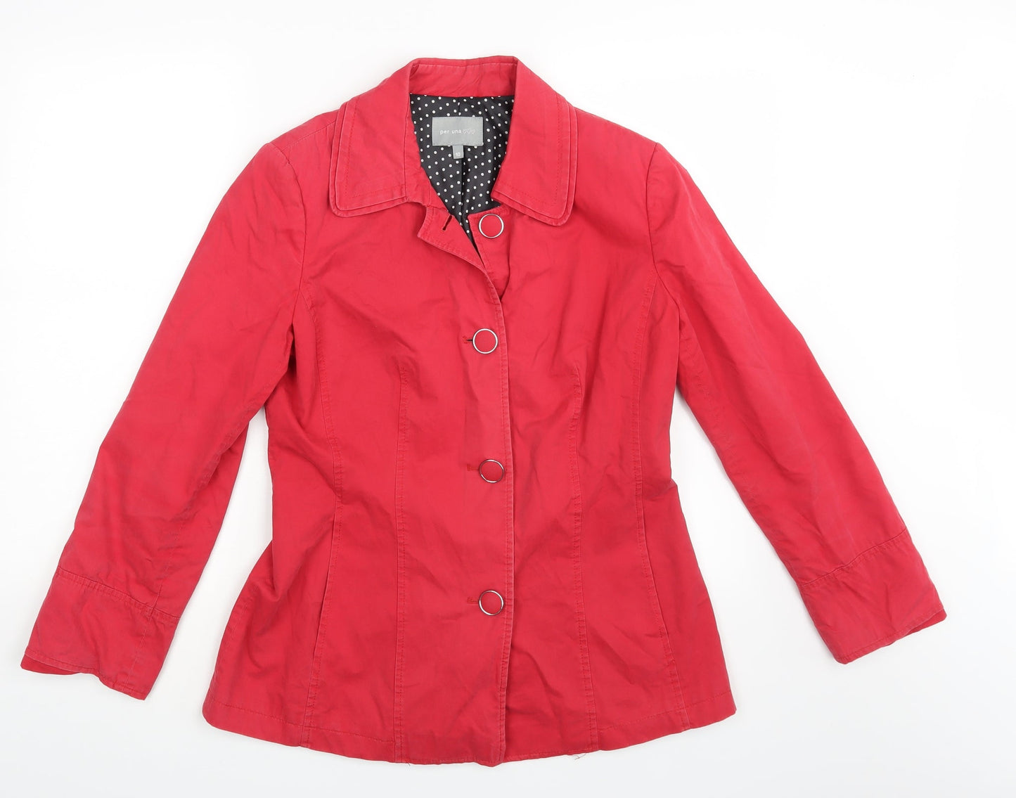Womens UK Size 10 Per Una Red Jacket