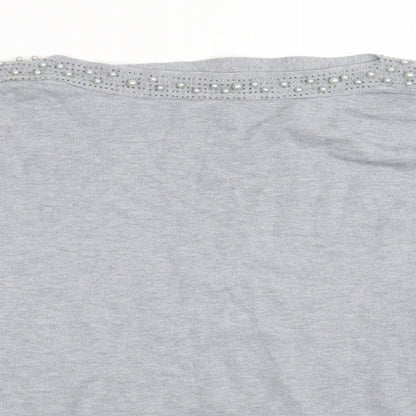 Quiz Womens Grey   Pullover Sweatshirt Size L