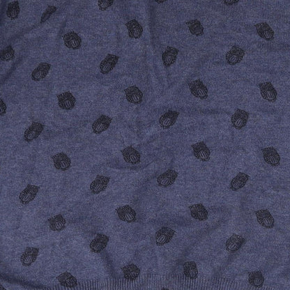 Primark Womens Black Animal Print  Cardigan Jumper Size 10