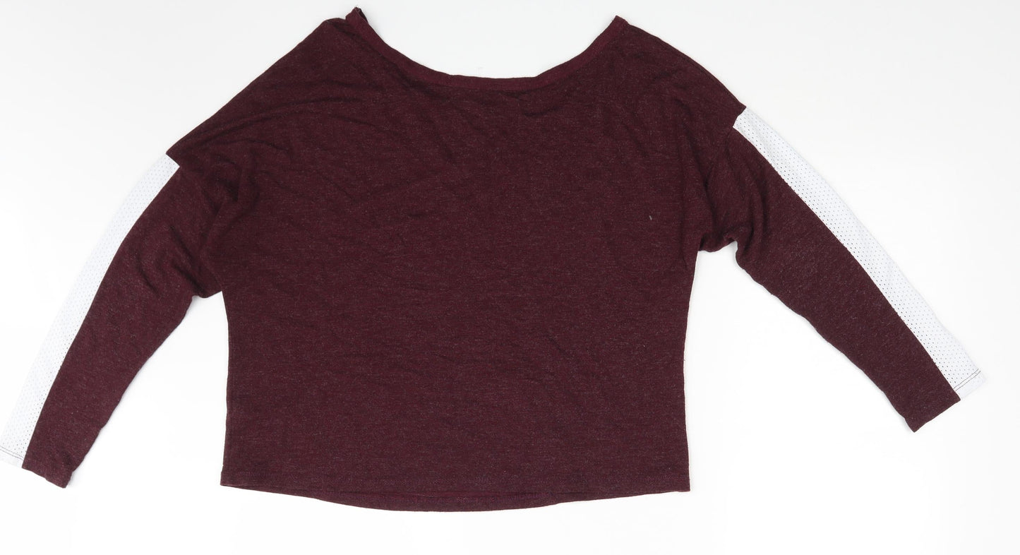 Womens UK Size 16 Select Purple Basic T-Shirt