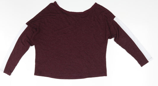 Womens UK Size 16 Select Purple Basic T-Shirt