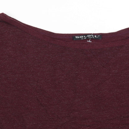 Womens UK Size 16 Select Purple Basic T-Shirt