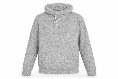 Front view of Atmosphere women’s grey pullover sweatshirt, size UK 10