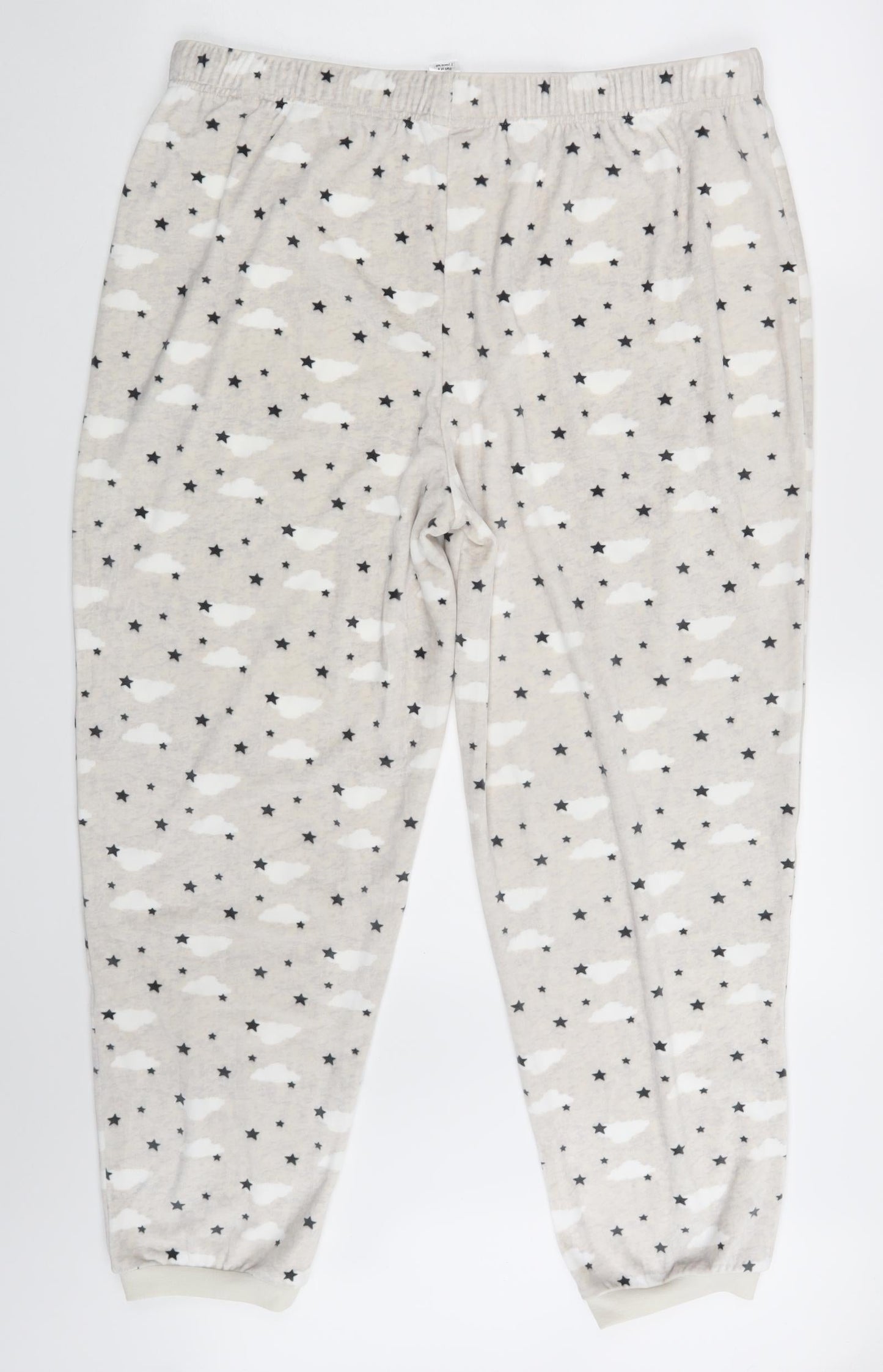 M&Co. Womens Ivory   Sweatpants Trousers Size 16 L26 in