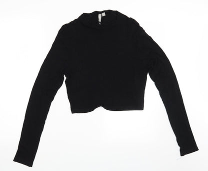 Womens UK Size 12 ASOS Black Basic T-Shirt
