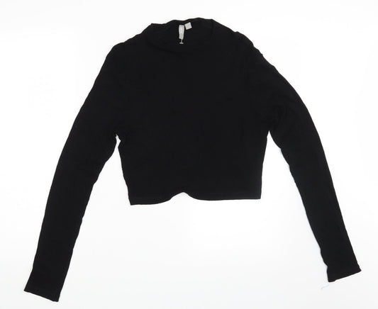 Womens UK Size 12 ASOS Black Basic T-Shirt