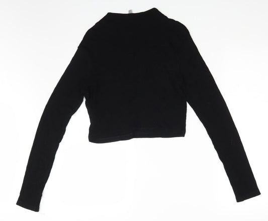 Womens UK Size 12 ASOS Black Basic T-Shirt