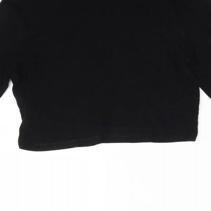 Womens UK Size 12 ASOS Black Basic T-Shirt