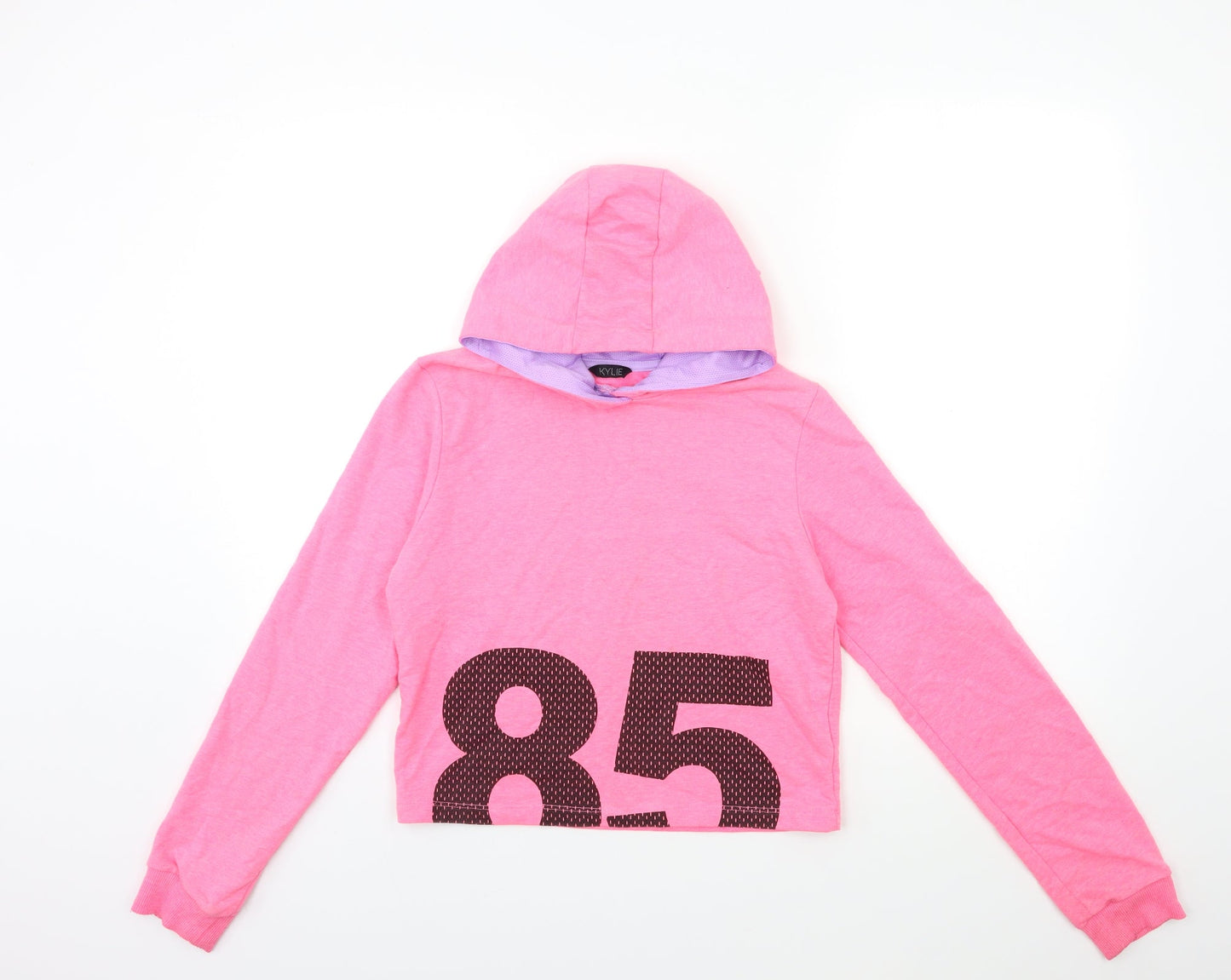 M&Co Girls Pink   Pullover Hoodie Size 13-14 Years