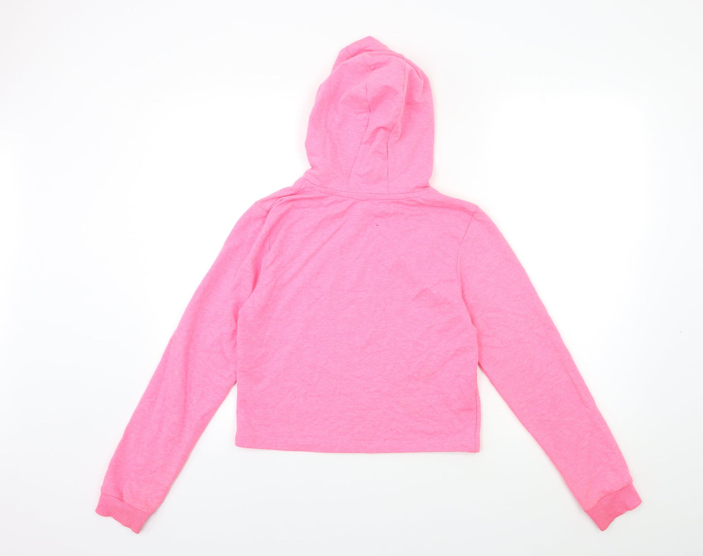 M&Co Girls Pink   Pullover Hoodie Size 13-14 Years