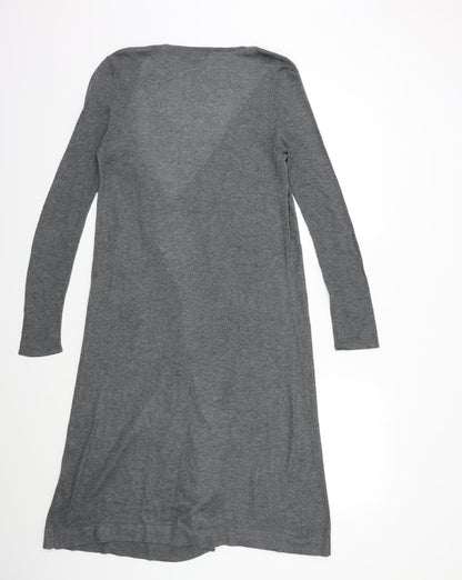 Womens UK Size 8 Red Herring Grey Cardigan Jumper