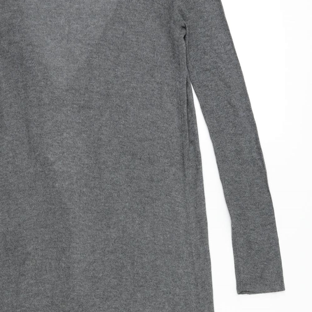 Womens UK Size 8 Red Herring Grey Cardigan Jumper